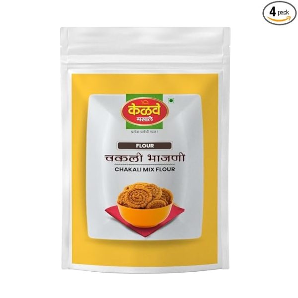 Kelve Masale Chakali Bhajani Peeth/Murukku Flour | Instant Mix | Ready Mix 400gm x 4