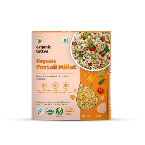 Organic Foxtail Millet 500 Gram | High Protein, Zero Cholesterol and Fiber Rich