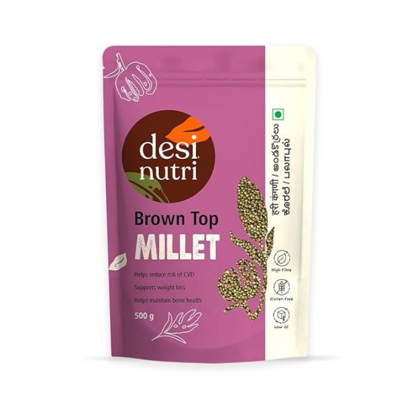 Brown Top Millet Grains | Millets | Natural Grains 500 gms