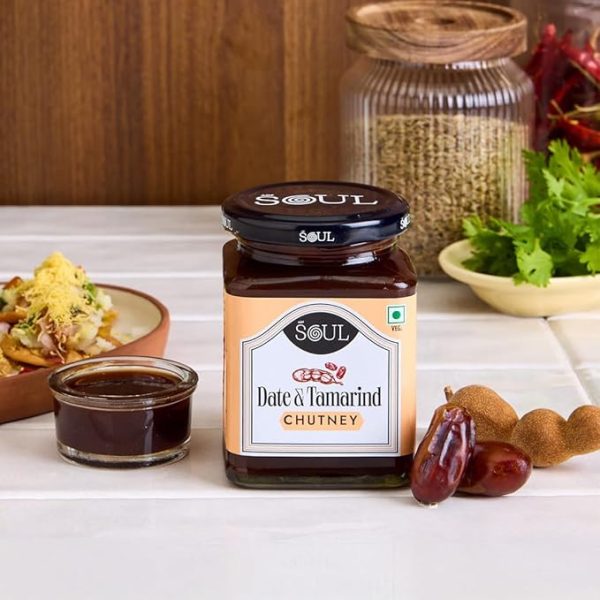 Soul Date and Tamarind Chutney 325 Grams - Handcrafted Fusion of Sweetness and Tanginess