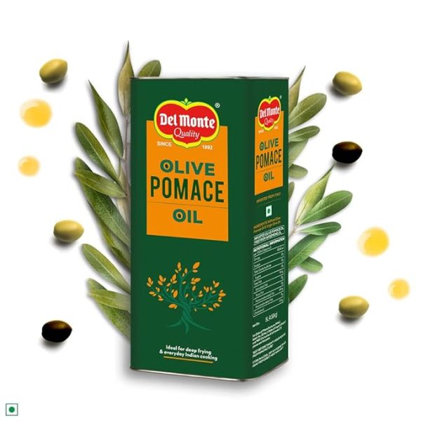 Pomace Olive Oil, Ideal for Everyday Indian Cooking & Deep Frying, 5L TIN