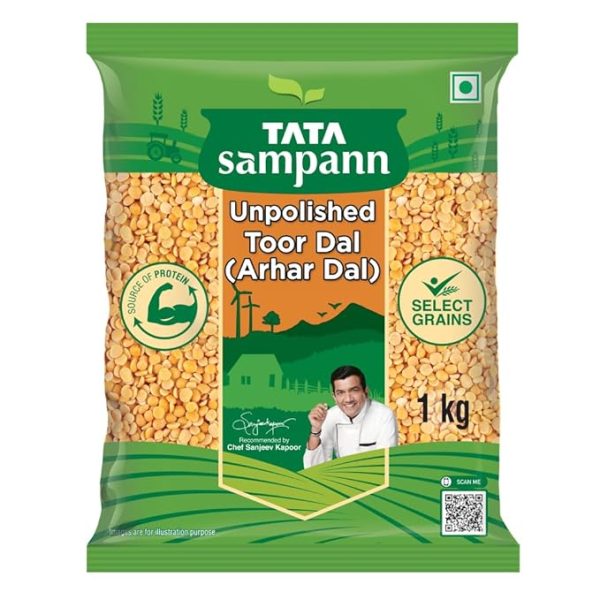 Tata Sampann Unpolished Toor Dal 1kg