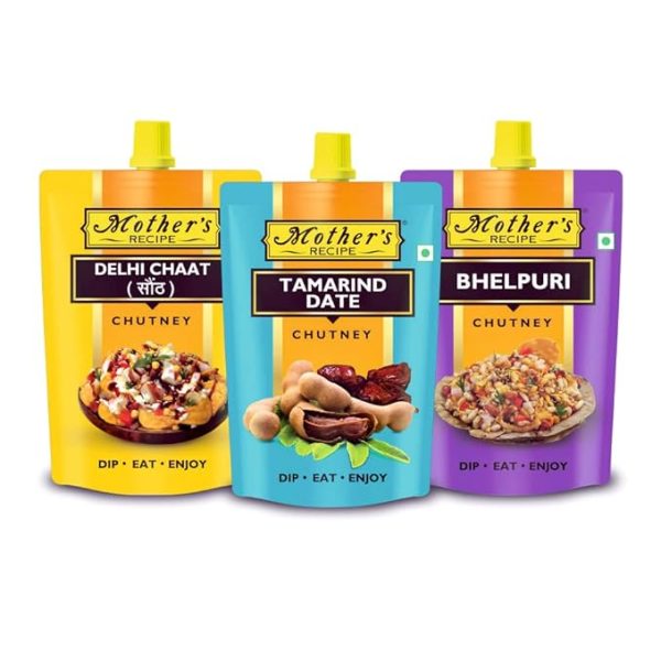 Chutney Combo Pack - Tamarind Date Chutney 200Gm, Bhepuri Chutney 200Gm Pack Of 3