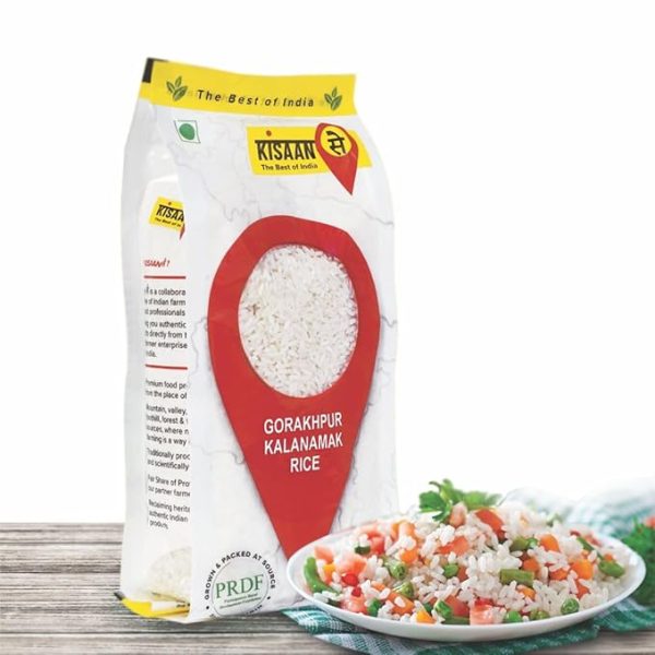 KisaanSay Gorakhpur Kalanamak Rice 2KG | Diabetic Friendly | Aromatic Rice