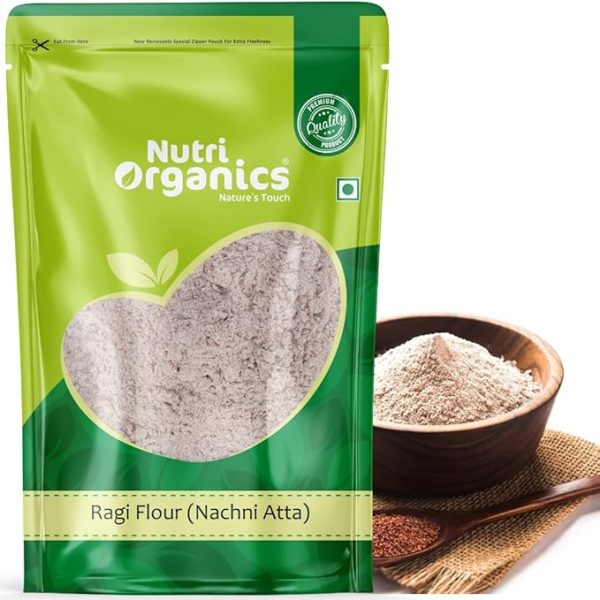 Unpolished Ragi Flour, 1.5kg |100% Natural | Finger Millet Flour | N Rich in Calcium & Protein