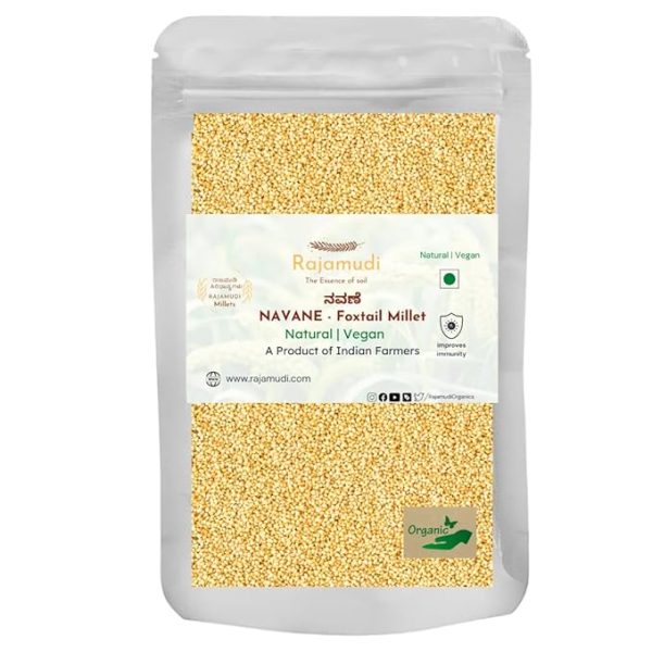 Navane Foxtail Millet|Kaon, Kakum,  Unpolished High Protein Millets-500 GM