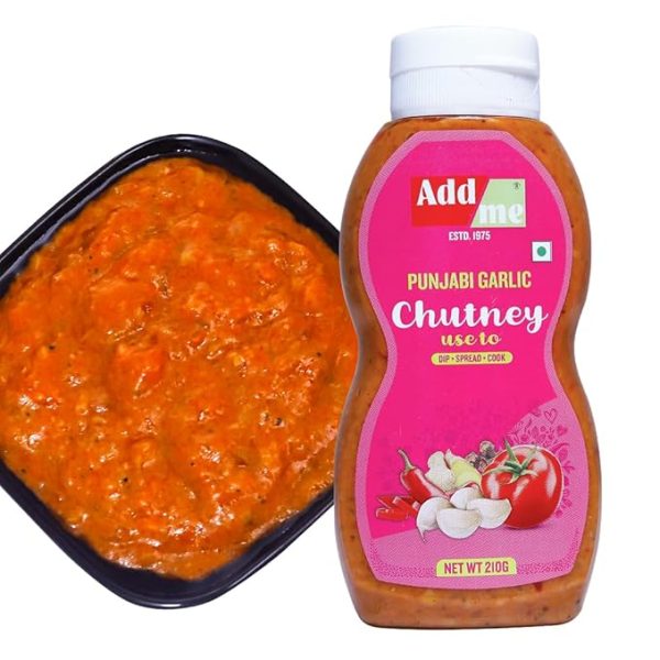 Garlic Chutney 210gm, Home Made dips Chutney 210 G Garlic Chutney