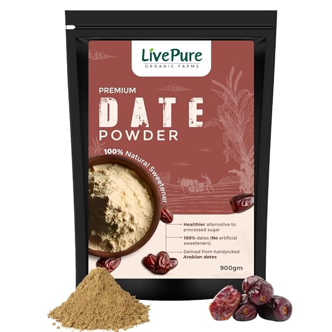 Dates Powder Organic | Pure Natural Sweetener | | Natural Sugar Substitute  (900gm)