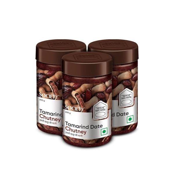 Amarind Date Chutney |Imli Chutney Bottle | Flavourful Chutney | 200g | Pack of 3