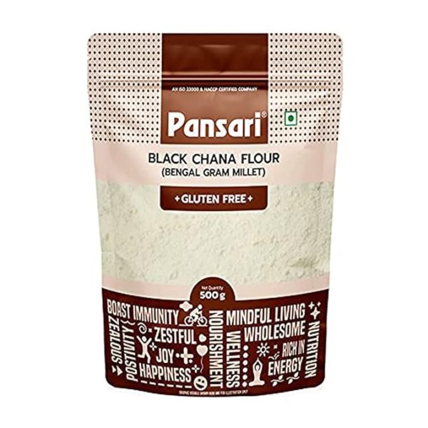 Black Chana Flour/Bengal Gram Millet with low Sodium -500 Gm
