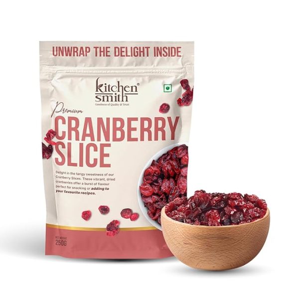 Cranberry Slice 250 GM | USA Origin Sliced Cranberries, Rich in Calcium