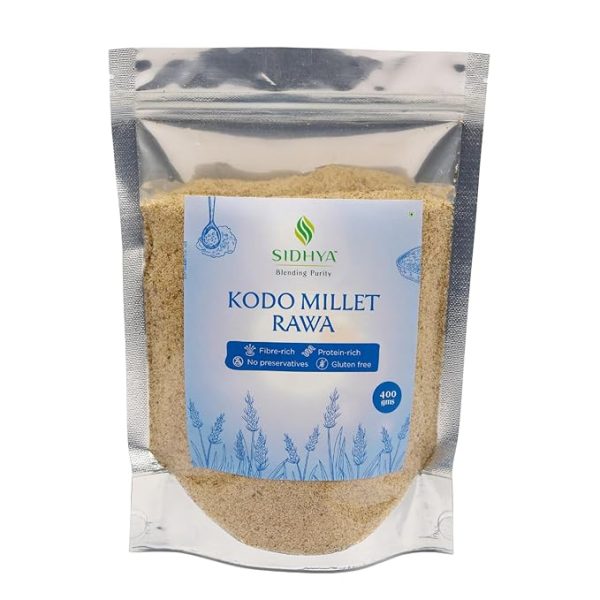Sidhya Kodo Millet Rava (Semolina) – G Naturally Gluten-Free, High in Fiber &amp