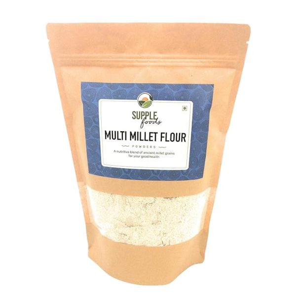 Multi Millet Flour - Dry Roasted 7 Grain Atta - Wheat Free, Native Grains Multigrain Atta- Pack Of 1,900 Gram