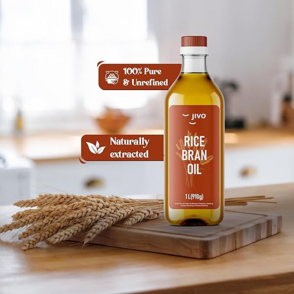 Rice Bran Health Oil 1 Litre - Cooking Oil for a Healthier Heart 100% Pure & Natural (Pack of 1)
