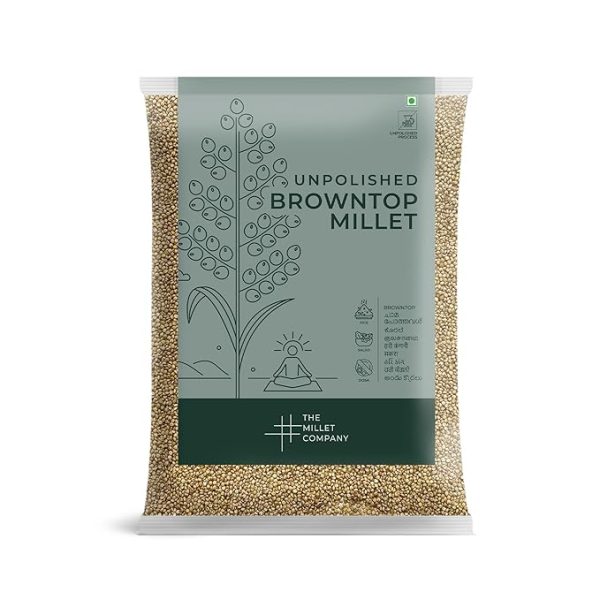 Unpolished Browntop Millet 1 kg,High Fibre Millets, Healthy Food Alternatives
