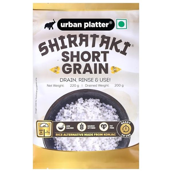 Shirataki Short-Grain Rice, 220 Gram Ultra Low-Carb, Low-Calorie