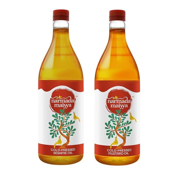 Cold Pressed Sesame Oil 1L & MustardOil 1L| High in Antioxidants, Delicious & Healthy