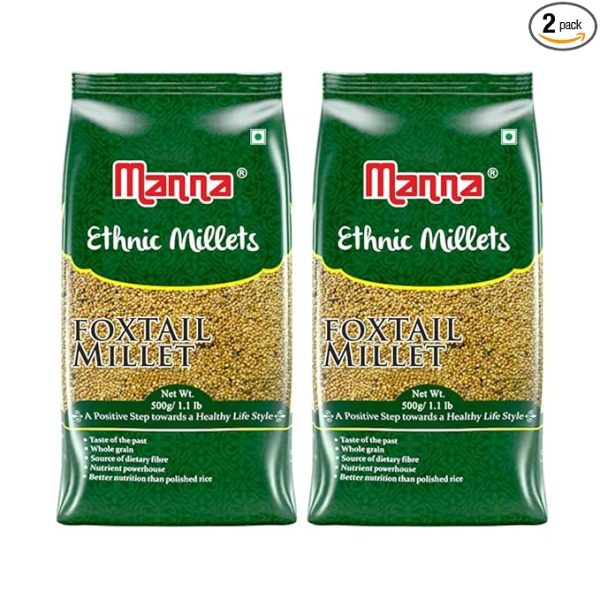 Foxtail Millet unpolished 1Kg Natural Grains Native Low High Protein & 100% More Fibre than Rice