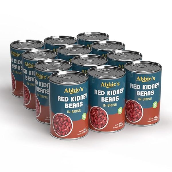 Red Kidney Beans, 1200 g Pack Of 12 (400 g Each) | Precooked Red Kidney Beans (Set of 12)