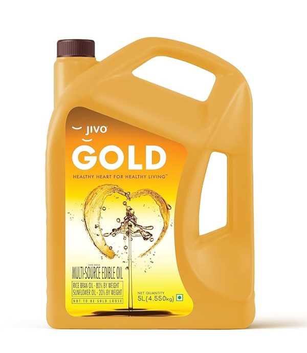 Refined Oil Perfect Blend of Rice Bran & Sunflower Oil  5L Family Pack