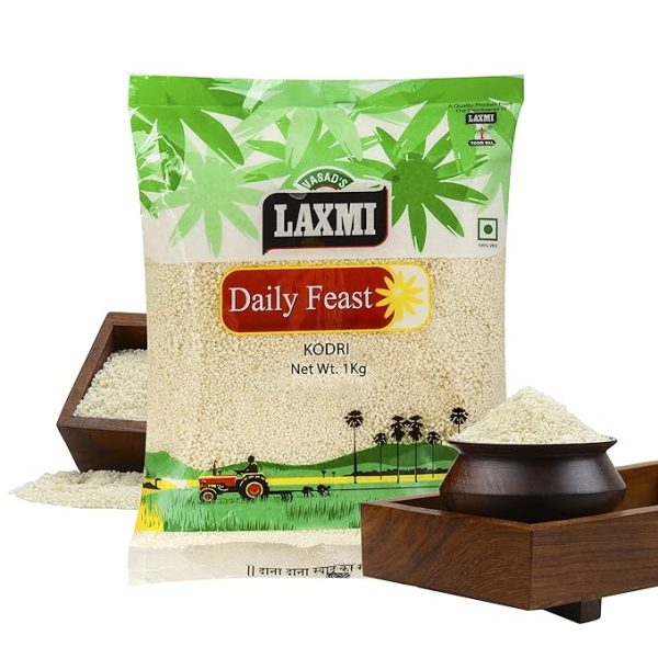 Laxmi Daily Feast Kodri 1kg | Kodo Millet | (Pack of 1)
