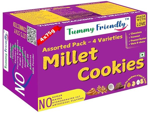 Millet Cookies for Kids Adults. Millet Healthy Biscuits, Ragi and Jaggery