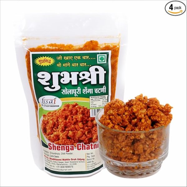 Hand Pounded Peanut Chutney Without Garlic 400 Grams