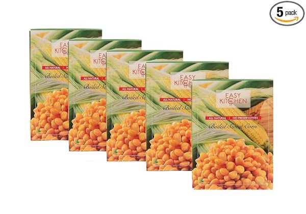 Ready To Cook Boiled American Sweet Corn With No Preservatives & No Gluten  (Pack Of 5 X 325 Gm)