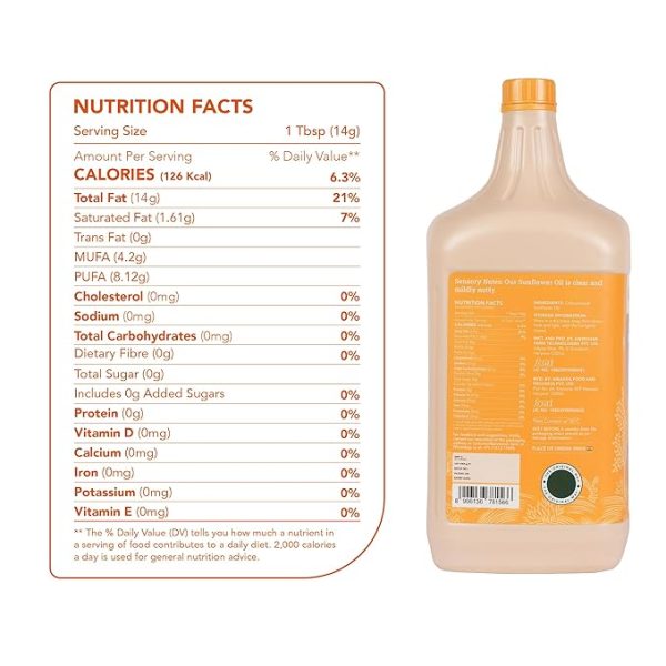 Wood Pressed Sunflower Oil 5L DPE Can