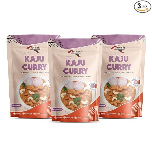 Ready to Eat & Cook Meal |3-4 Servings Each|Pack of 3 (Each 150 g )| After Cooking Gets 1.35KG to Serve
