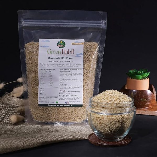 Barnyard millet flakes 1kg - Nutritious and Gluten High Fiber Breakfast