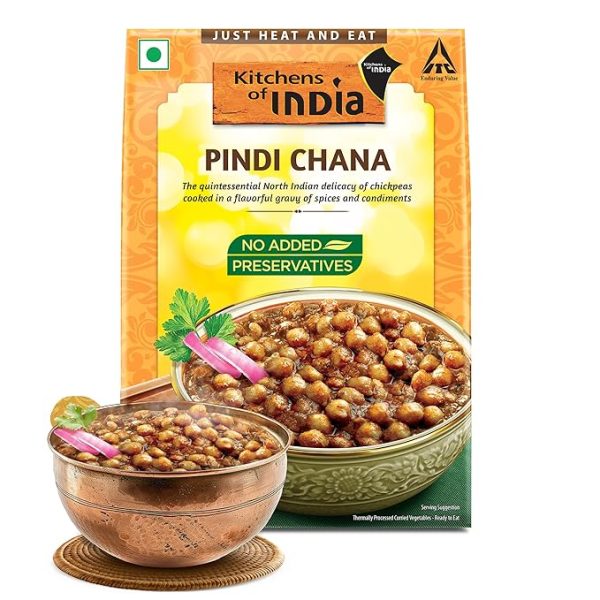 Ready to Eat Indian Food, Just Heat and Eat, 285 Gram Chickpeas