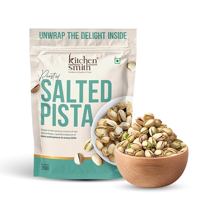 Salted Roasted Pista 250 Gm Rich in Calcium
